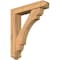 Ekena Millwork Olympic Arts and Crafts Smooth Bracket w/ Offset Brace, Western Red Cedar, 5 1/2"W x 26"D x 30"H BKT0604X26X30OLY03SWR - alternate 1